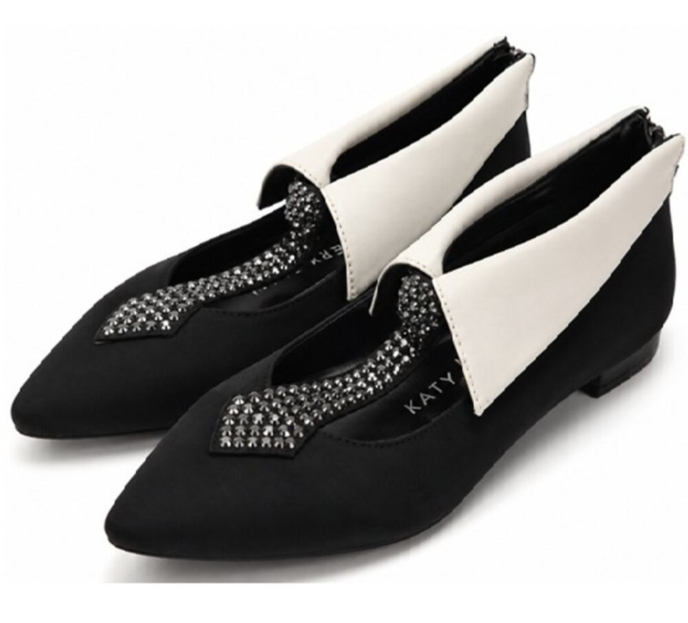 Katy Perry Pointed Toe Flats Rhinestone Collar Uni Ballet Flat Womens US 5M NWOT